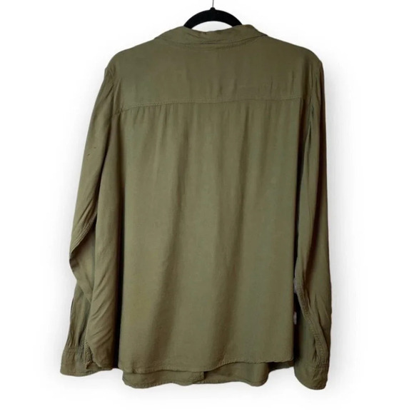 Torrid Green Embroidered Twill Button Shirt - Picture 5 of 11